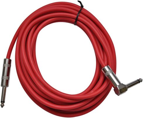 Seismic Audio SAGC20R-Black Black 20-Feet Right Angle to Straight Guitar Cable in Kuwait
