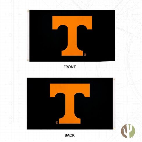 Desert Cactus University of Tennessee Flag Knoxville Volunteers Vols UT Flags Banners 100% Polyester Indoor Outdoor 3x5 (Design Z) in Saudi Arabia