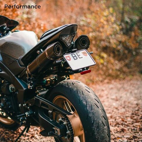 عاكسات دراجة نارية باللون الأحمر من Evermotor لاصقة، 3.42 بوصة عاكس دراجة بيضاوية ذاتي اللصق رؤية إضافية لرف ATV، قارب صندوق الذيل، السياج، عمود صندوق البريد (قطعتان) in Kuwait