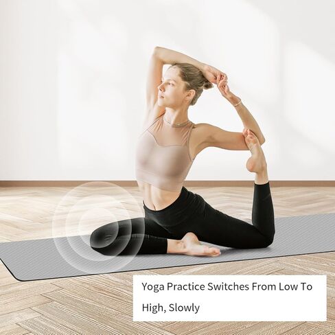Yoga Mat, 1/3" Thick TPE Yoga Mat, 72" x 24", Non-Slip Exercise & Fitness Mat for Men & Women, Home Workout Mat for Yoga, Pilates & Floor Exercise in Saudi Arabia