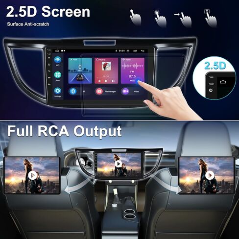 UNITOPSCI 2G+64G Android Car Stereo for Honda CRV 2012-2016 Wireless Apple CarPlay & Android Auto 9 Inch Touch Screen GPS Navigation WiFi HiFi Bluetooth FM/RDS Radio with Backup Camera in Saudi Arabia
