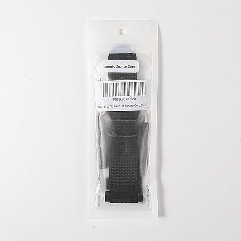 MoKo Band Compatible with Suunto Core, Fine Woven Nylon Adjustable Replacement Wriststrap Band with Double Buckle Ring for Suunto Core Smart Watch - Black in Saudi Arabia