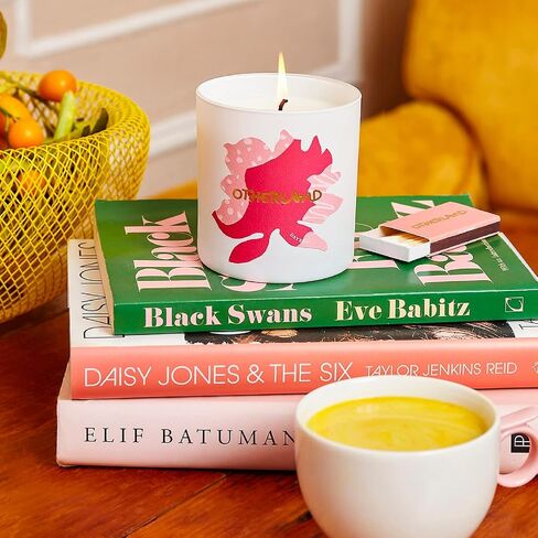 Daybed Rose Scented Candle | Boxed Jar Candle | Luxury Aromatherapy Candle | Single Wick Coconut & Soy Wax Candle | Vegan Candle | Long Lasting Candle | White Candle (8 oz) in Saudi Arabia