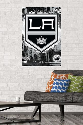 Trends International NHL Los Angeles Kings - ملصق حائط بشعار الحد الأقصى 23 in Saudi Arabia