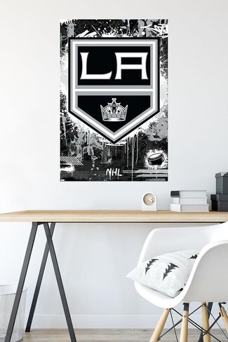 Trends International NHL Los Angeles Kings - ملصق حائط بشعار الحد الأقصى 23 in Saudi Arabia