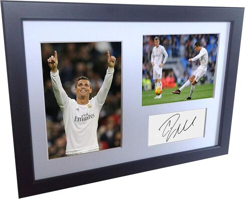 Kitbags & Lockers Signed Christiano Ronaldo Real Madrid Autographed Photo Picture Memorabilia A4 in Saudi Arabia