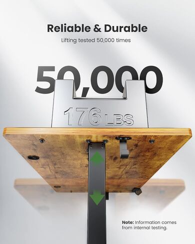 Electric Adjustable Standing Desk, 55 * 24 Inch Adjustable Computer Desk for Home Office and Gaming, Sit to Stand Desk with 3 Memory Presets, Headphone Hook,Brown in Saudi Arabia