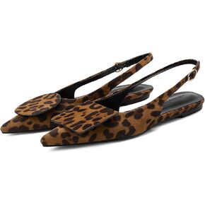 شقق Vertundy للنساء Slingback Flats مسطحة إصبع القدم للنساء لضخات الكعب المنخفضة في الكاحل الصنادل دائرة مربع أحذية تصميم الأزياء