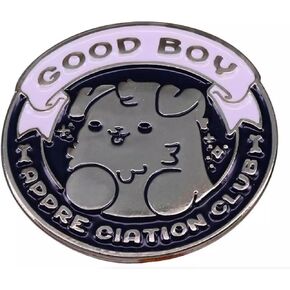 Good Boy Appreciation Club Cute Kawaii Dog Puppy Lover Owner 1.1" Enamel Pin Badge
