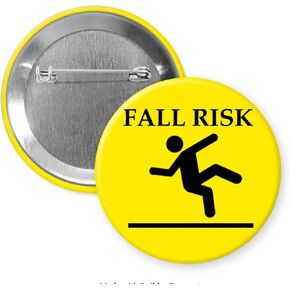 إصدار حالة طبية للأصفر العام تنبيه 2 1/4 "زر Pinback