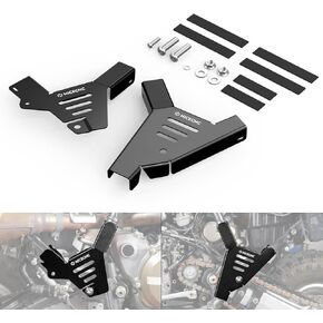 Frame Cover Guards Compatible with Honda TRX450R Kick Start 2006 2007 2008 2009,TRX450ER Electric Start 2006 2007 2008 2009 Black,Replacement for 50100-HP1-601ZB