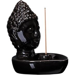 صاحب البخور في بوذا للعصي ، شفاء الموقد البخاري الصغير ، Meditaiong ، Zen ، مؤقت سبا أو اليوغا ، مع صيد الرماد (الأزرق)