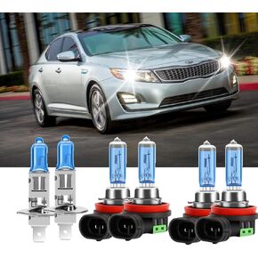 مناسب لمصابيح المصابيح الأمامية Kia Optima 2011-2013 ، H1 High Beam و H11b Low Beam و H11 Light Light Light