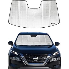 Windshield Sun Shade for 2021-2025 Nissan Rogue. Front Window Sunshade with Storage Bag