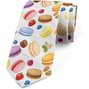 Lunarable Men's Tie, Traditional French Macaron, 3.7", Purple Caramel