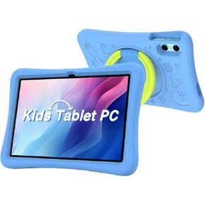 Kids Tablet, 10.1 inch Android 14 Tablet for Kids. 8-Core 12GB+128GB ROM. Parental Control Pre-Installed iWawa Learning Game Software, GMS Certified, BT,WiF, FM, Google Kids Space