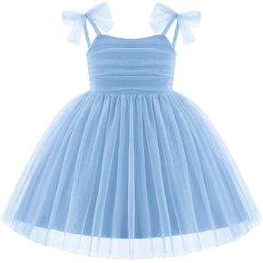 Arshiner Toddler Tutu Dress Girls Sleeveless Birthday Party Dresses Cute Princess Tulle Sundress for Kids 2-6Y