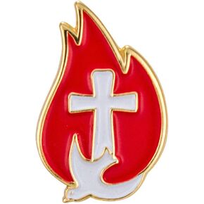 Cross Dove, Water Confirmtion Lapel Pins, Gold, Christian Pins