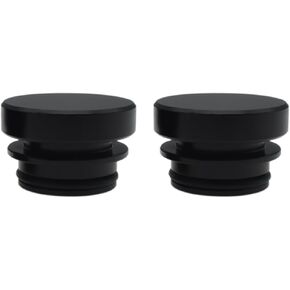 2PCS Dustproof Cigarette Lighter Socket Cover Cap Black Cigarette Lighter Plug Parts Aluminum Car Accessories for Most Car Power Port Outlet