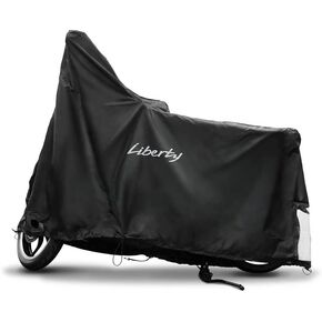 Genuine Liberty Outdoor Scooter Cover, Waterproof, Vehicle Cover for Piaggio Liberty 50/150, Black, UV Protection, Full Exterior Coverage, 12" x 15" x 2"