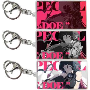 Zenless Zone Zero Color-Changing Three Picture Conversion Raster cardkeychain (Lycaon)
