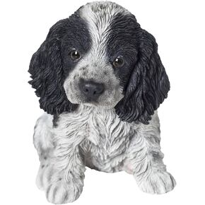 Hi-Line Gift Ltd. Black & White Cocker Spaniel Statue