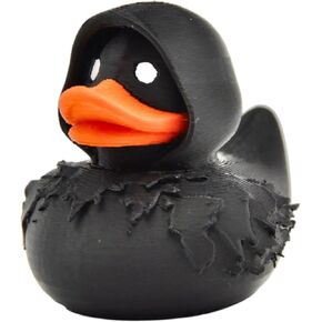 Spooky Wraith Rubber Duck - Black Ghost Duck Figurine - Halloween Horror Collectible - Car Dashboard Decoration - Duck Duck Gift - Cruise Duck for Hiding – 3D Printed in Canada
