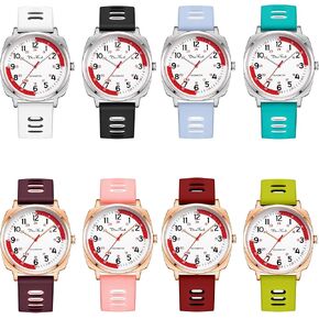 Diaofendi Waterproof Nurse Watch for Medical Professionals,Women Men, 24 Hour with Second Hand, Military Time Easy to Read Dial