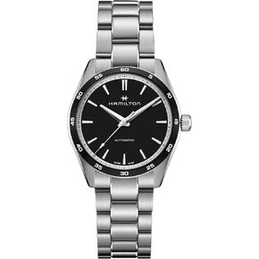 Hamilton Watch Jazzmaster Performer Auto | Swiss Made | 38mm Stainless Steel Case | Black Dial Analog Watch | Silver Stainless Steel Bracelet (Model: H36205130)