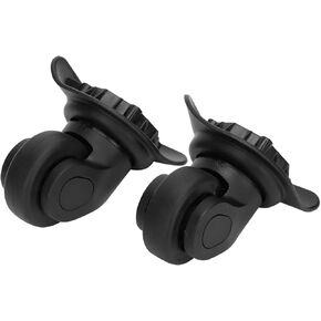 Luggage Wheels Replacement, 2pcs Black PP and PET Outdoor Silent Wheel Luggage Wheels Suitcase Wheels with 8 Nail for Luggage Cases