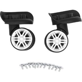 Universal Wheel Replacement ABS Material 2.2in Luggage Case Wheels with Noiseless Rotation for Suitcases Trolley Boxes Travel Cases