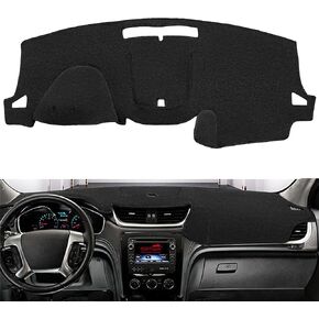 حصيرة غلاف DASH مخصصة ل CHEVROLET CHEVY TRAVERSE دون عرض رأس لوحة دائرة معلومات حامية السجاد K279 (أسود)