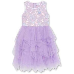Speechless Girls' Sleeveless Sequin and Tulle Party Dress