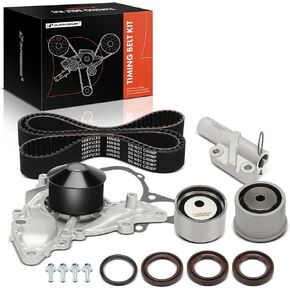 A-Premium Engine Timing Belt Kit with Water Pump Compatible with Mitsubishi Eclipse 2006-2012, Galant 2004-2009, Endeavor 2004-2008 2010-2011, Diamante 2000-2003 - 3.5L 3.8L