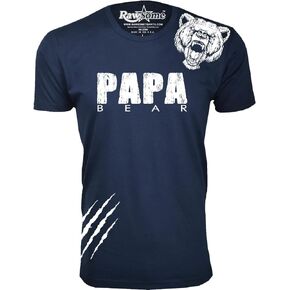 Men's Papa Bear Scratch Dad T-Shirts
