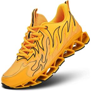 Men's Running Shoes Breathable Mesh Trail Runners Fashion Blade Sneakers Non Slip Gym Sport Trainer Casual Athletic Walking Shoes