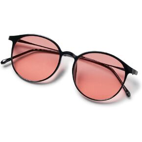FL 41 Rose Tinted Reading Glasses for Migraine Light Sensitivity and Fluorescent LED Glare