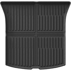LUCKEASY Trunk Mat for Tesla Model Y 2025 Juniper New 5 Seat Cargo Liner Cargo Mat TPE Floor Mat All-Weather Anti-Slip for Model Y Juniper Accessories Black
