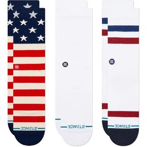 Stance The Americana Crew Socks [3 Pack] (Medium)