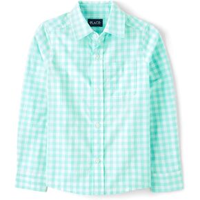The Children's Place Boys' Long Sleeve Button Down Shirts