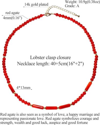 Jewever Simple Crystal Choker Necklace Reiki Column Tube Stone Beaded Necklaces for Women Protection Spiritual Jewelry Gifts in Saudi Arabia