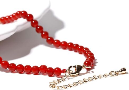Jewever Simple Crystal Choker Necklace Reiki Column Tube Stone Beaded Necklaces for Women Protection Spiritual Jewelry Gifts in Saudi Arabia