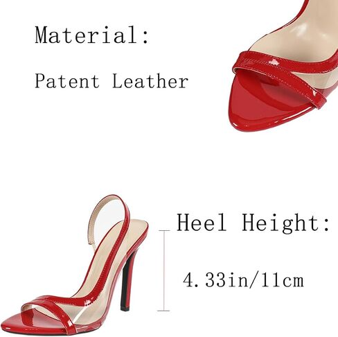 أعقاب صافية للنساء مثيرات Slingback Slingback Stilettos ذات الكعب الصنادل مفتوحة إصبع القدم عالي الكعب مضخات حفل زفاف العروس حفلة موسيقية in Saudi Arabia