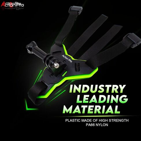 Action Pro™ Helmet 3M Chin Mount Strap Compatible with All Smartphones GoPro Hero 12 11 10 9 8 7 6 5 4 SJCAM DJI Osmo and All Action Cameras Made in India in Kuwait