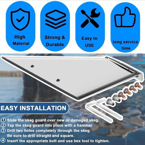 27061 Skeg Guard Safe-Skeg Protector Replace for Mariner 135/150/175/200HP Optimax 2&4 Stroke,for Mercury 75/90/115HP 4 Stroke in Saudi Arabia