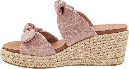 Corkys Footwear Women's Tie The Knot Wedge Sandal - إسفين ساحة 2.5 بوصة ، انزلاق على الإغلاق للراحة والأناقة ، مثالية للملابس غير الرسمية والأقنعة ، وارتداء طوال اليوم in Saudi Arabia