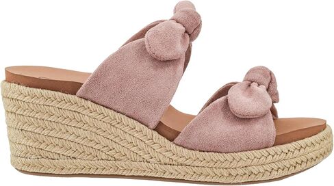 Corkys Footwear Women's Tie The Knot Wedge Sandal - إسفين ساحة 2.5 بوصة ، انزلاق على الإغلاق للراحة والأناقة ، مثالية للملابس غير الرسمية والأقنعة ، وارتداء طوال اليوم in Saudi Arabia