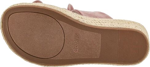 Corkys Footwear Women's Tie The Knot Wedge Sandal - إسفين ساحة 2.5 بوصة ، انزلاق على الإغلاق للراحة والأناقة ، مثالية للملابس غير الرسمية والأقنعة ، وارتداء طوال اليوم in Saudi Arabia