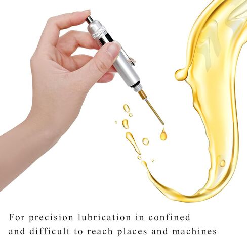 Precision Oiler, Lightweight Aluminum Oiler Precision Oiling Pinpoint Pen for Machine Maintenance, Portable Lubricating Machine Oil Pen with Pocket Clip & Screw-on Cover in Saudi Arabia
