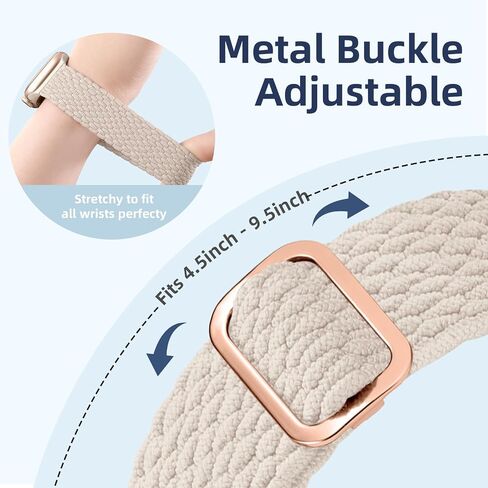 6 Pack Braided Stretchy Solo Loop Compatible with Apple Watch Bands 40mm 38mm 44mm 45mm 41mm 42mm 46mm 49mm for Women Men, Adjustable Nylo Sport Bands for iWatch Series 10 9 Ultra 8 7 6 5 4 SE in Saudi Arabia